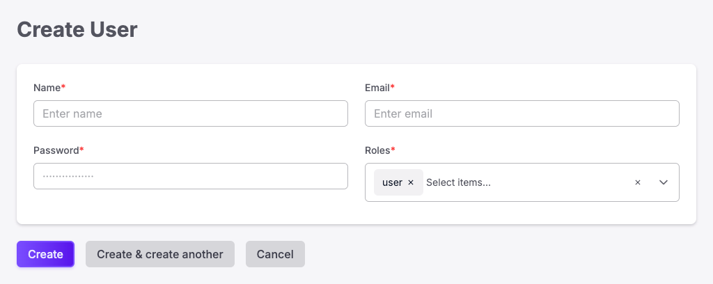 Create User