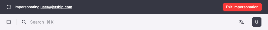 Impersonate User