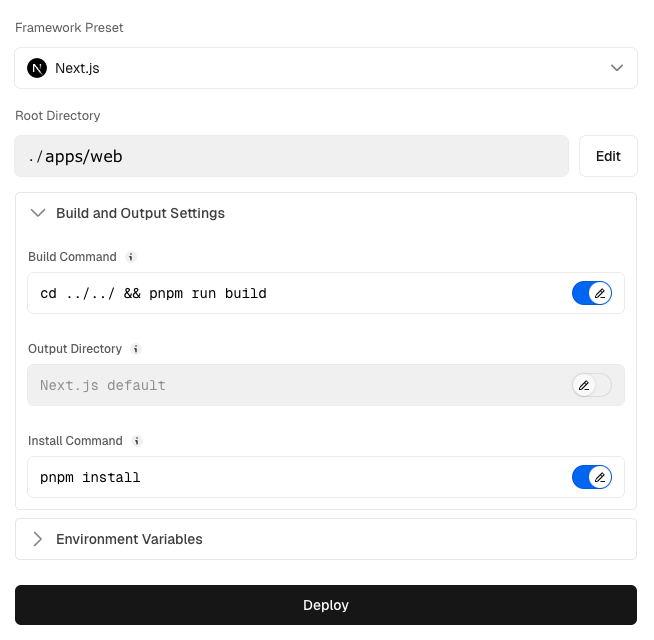 Project Configuration