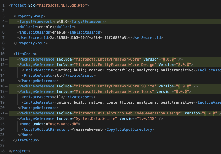 migrate to dotnet 8